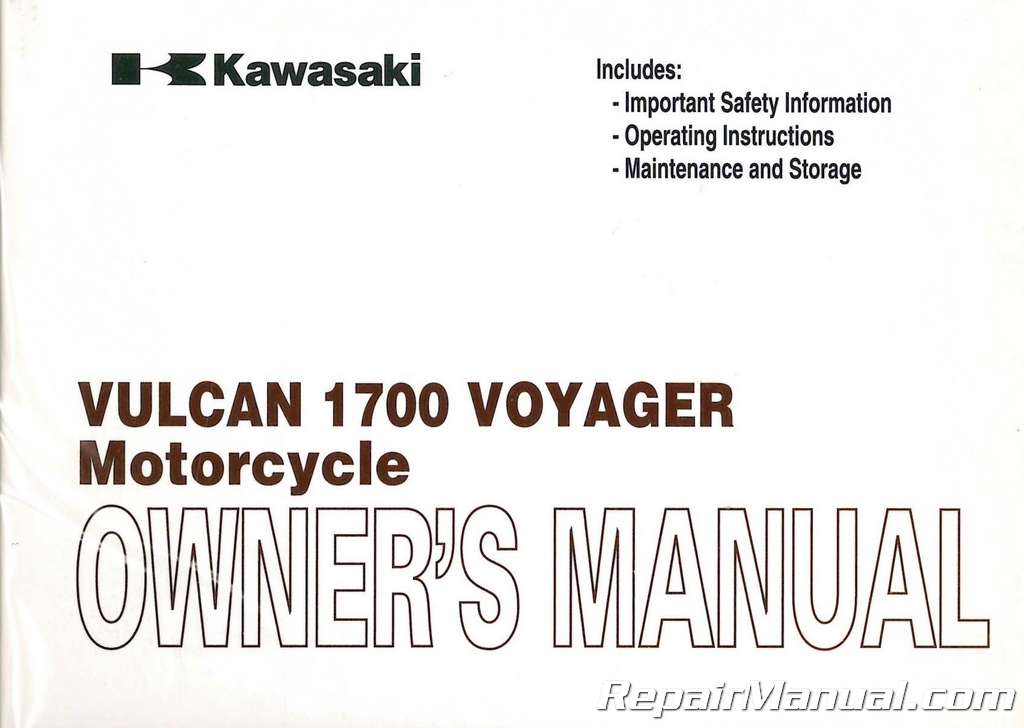 2009 kawasaki vulcan voyager owners manual