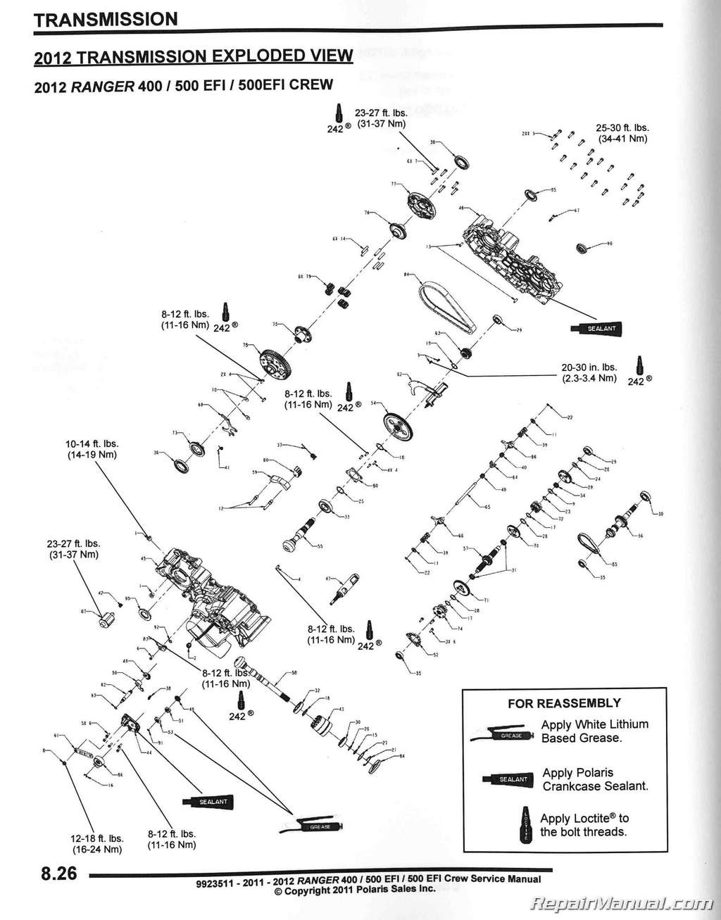 2001 Polaris Sportsman 500 Ho Wiring Diagram from www.repairmanual.com