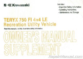 2008 Kawasaki VN1600D Nomad Motorcycle Owners Manual 99987-1468 