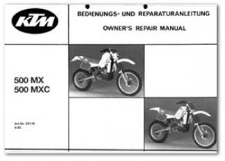 Official 1985 KTM 500MX 500MXC 500XCGS Factory Repair Manual