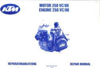 Official 1988-1989 KTM 250 VC Engine Service Manual