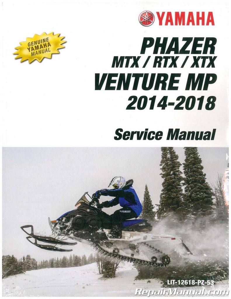 2014-2018 Yamaha Phazer Venture MP Snowmobile Service Manual