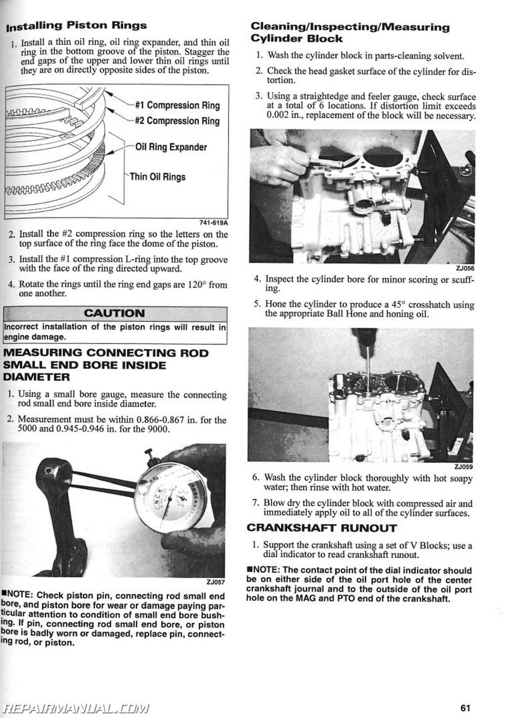 Printed Arctic Cat 4-stroke ZR 2014 New Service Manual 2260-188 M XF 