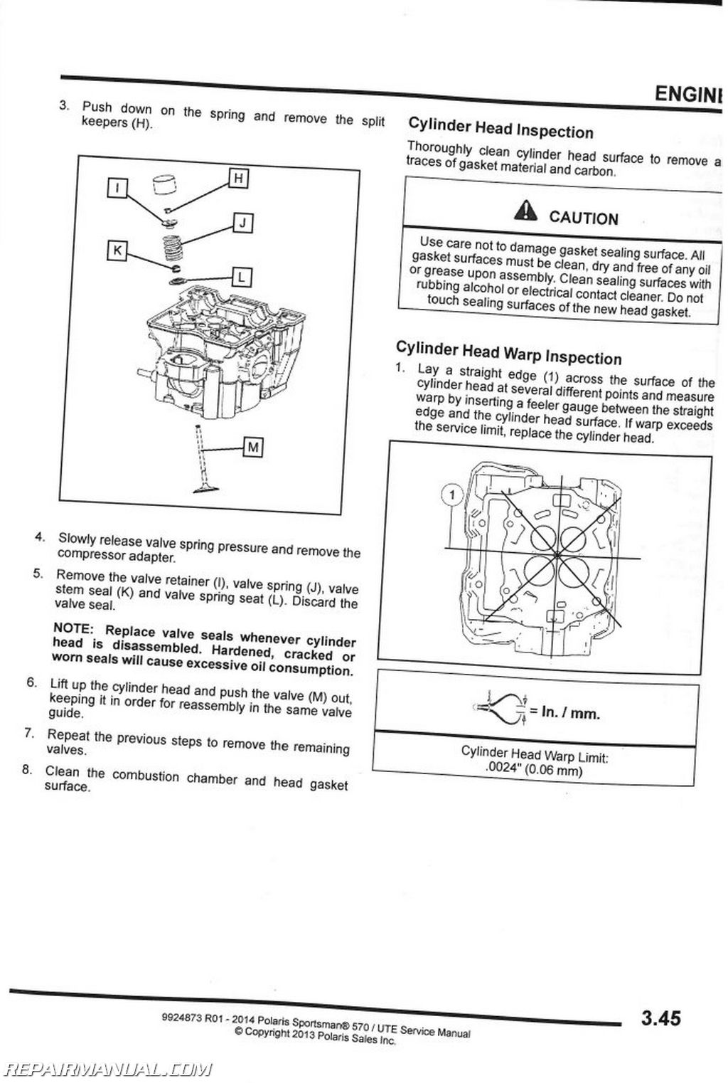 2014-2015 Polaris Sportsman 570 EFI HD UTE Service Manual