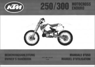 Official 1990 KTM 250-300 Owners Handbook