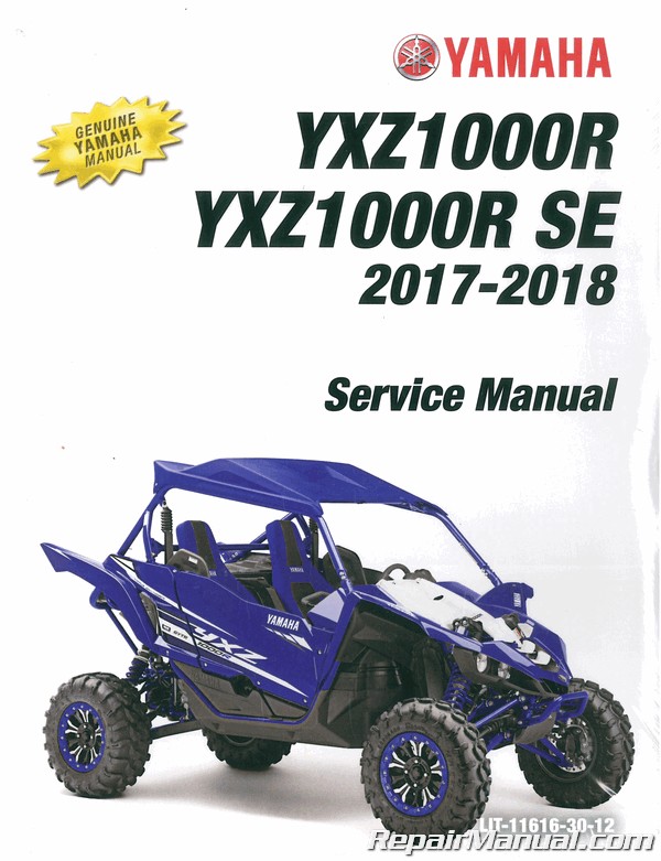 YXZ1000 OEM SHOP,SERVICE,MECHANIC REPAIR MANUAL,BOOK 2016 YAMAHA YXZ1000R