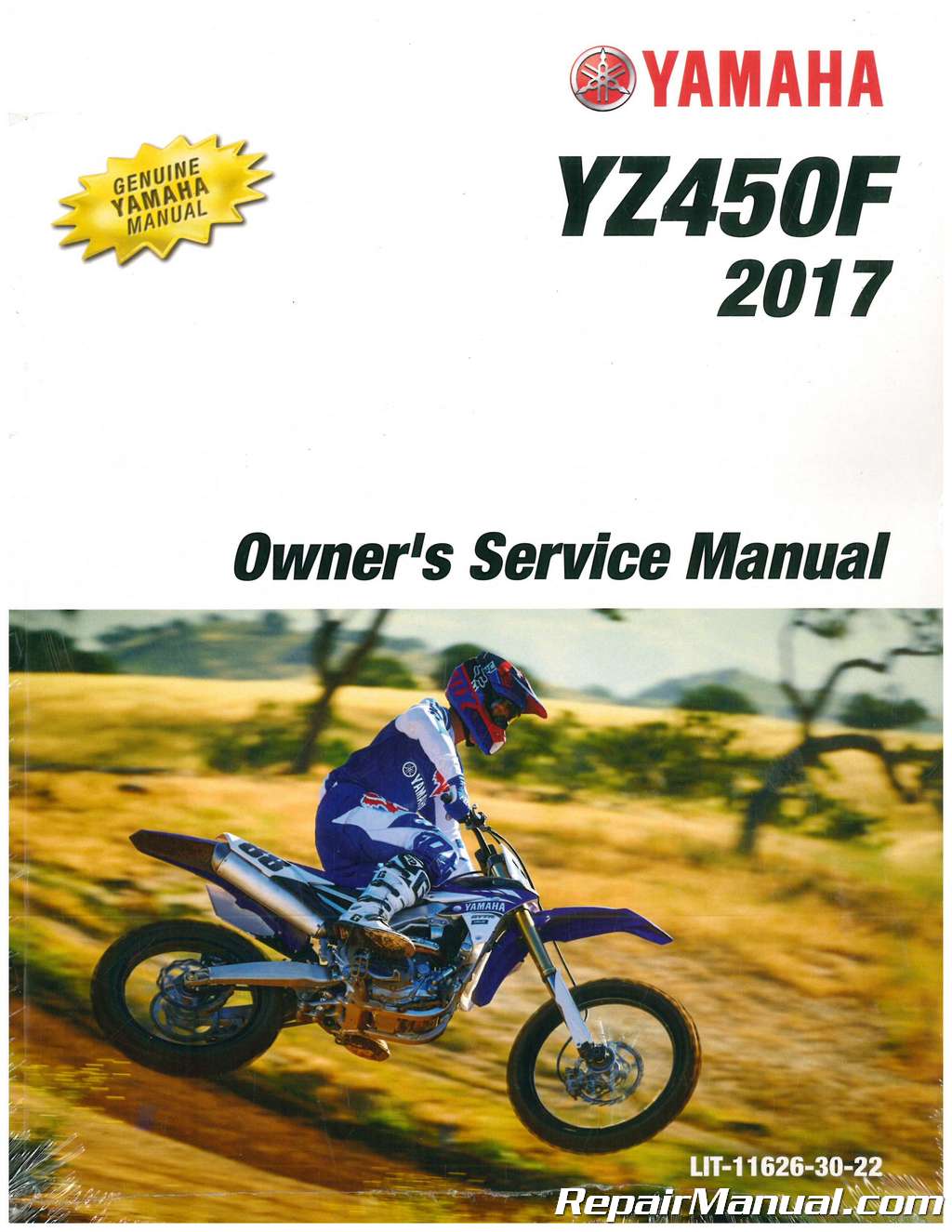 2017 Yamaha YZ450F Motorcycle Owners Service Manual