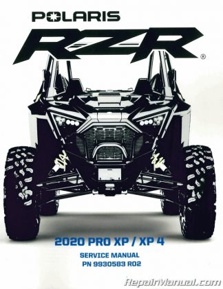 2019 2020 Polaris RZR XP XP4 Turbo Service Manual ON CD 