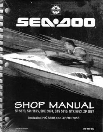 Official 1995 Sea Doo SP5873 SPX5874 SPI5875 XP5874 GTS5815 GTX5863 XP5857 XP800 5886 Factory Service Manual