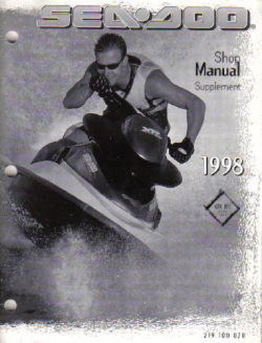 Official 1998 Sea Doo GTX5661 RFI, GTX5843 RFI Factory Service Manual Supplement