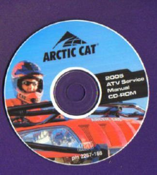 Official 2005 Arctic Cat ATV CD-ROM Service Manual on CD-ROM