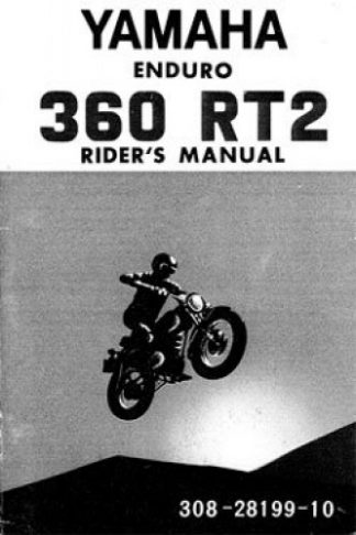 Official Yamaha 360 RT2 Enduro Riders Manual