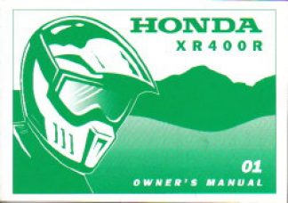 Official 2001 Honda XR400R Factory Owners Manual