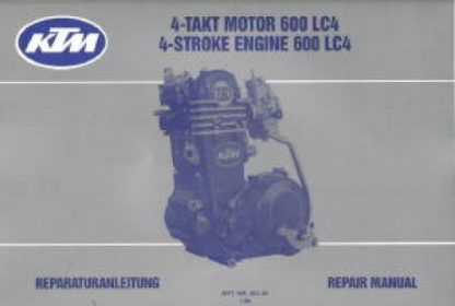 Official 1988-1990 KTM Factory 600 Engine Service Manual