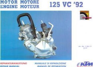 Official 1992-1997 KTM 125 VC Engine Repair Manual