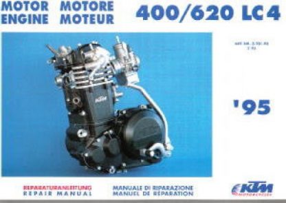 1995 KTM 350 400 620 EGS EXC SC SX LC4 Duke Engine Service Manual