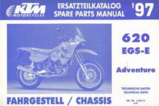 Official 1997 KTM 620 EGS-E Adventure Chassis Spare Parts Manual