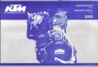 Official 2000 KTM 400 SXC Engine Spare Parts Manual