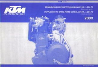 1986 KTM Chassis Spare Parts Manual 