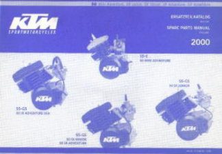 Official 2000 KTM 50 Engine Spare Parts Manual