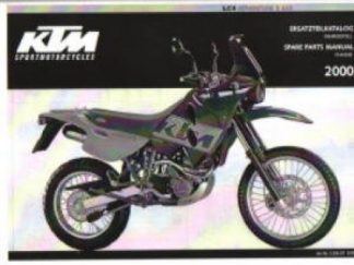Official 2000 KTM LC4 Adventure R 640 Chassis Spare Parts Manual