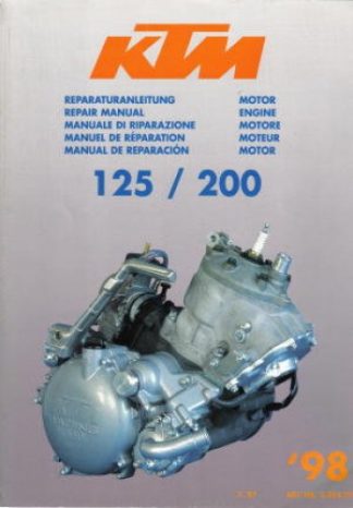 Official 1998 KTM 125 200 Factory Engine Service Manual
