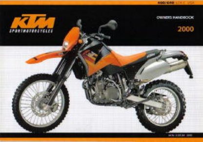 Official 2000 KTM 400 640 LC4-E Owners Handbook
