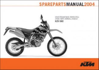 Official 2004 KTM 625 SXC Chassis Spare Parts Manual