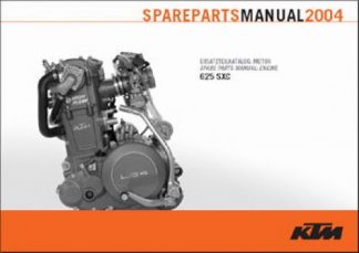 Official 2004 KTM 625 SXC Engine Spare Parts Manual