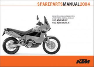 Official 2004 KTM 950 Adventure S Chassis Spare Parts Manual
