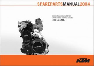 Official 2004 KTM 400 LS-E MIL Engine Spare Parts Manual