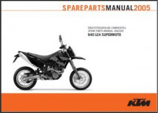 Official 2005 KTM 640 LC4 Supermoto Chassis Spare Parts Manual