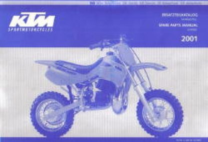 Official 2001 KTM 50 Chassis Spare Parts Manual