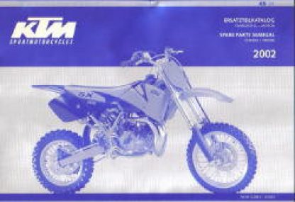 Official 2002 KTM 65SX Engine and Chassis Spare Parts Manual