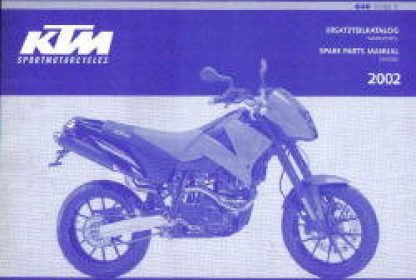Official 2002 KTM 640 Duke II Chassis Spare Parts Manual