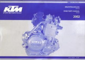 Official 2002 KTM 250EXC Engine Spare Parts Manual