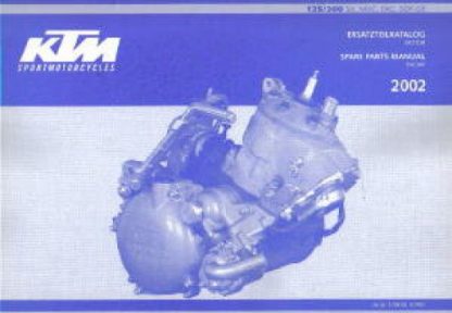 Official 2002 KTM 125 200 SX MXC EXC SGP-GS Engine Spare Parts Manual