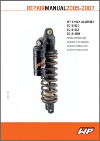 Official WP SHOCK ABSORBER 5018 DCC 5018 SXS 5018 SMR Service Manual Paper