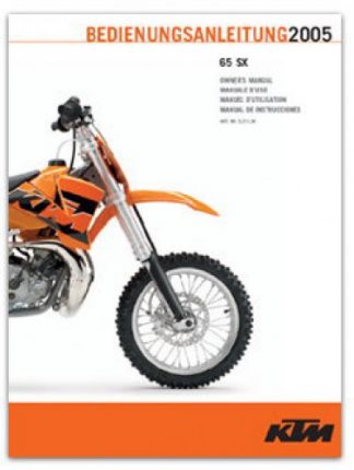Official 1998-2005 KTM 60SX 65SX Owners Manual