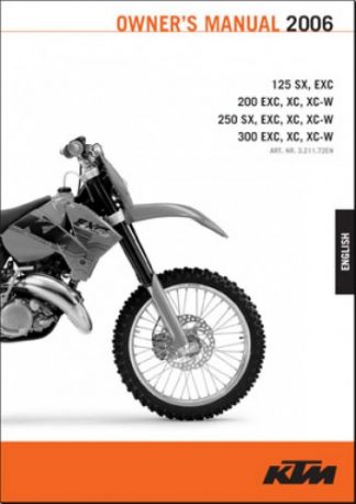 KTM Motorcycle Manuals: KTM 250 EXC XC-W / 300 EXC XC-W 