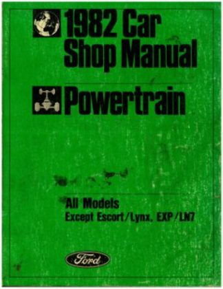 1982 Powertrain Shop Manual Used