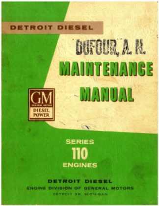 Detroit Diesel Maintenance Manual Series 110 Engines
