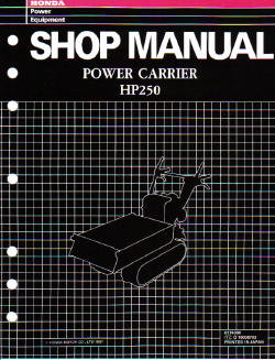 Official Honda HS522 Snowblower Factory Shop Manual