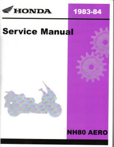 Official 1983-1984 Honda NH80 Factory Service Manual