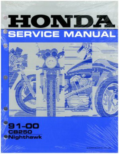 1991 1992 1993 1994 1995 1996 1997 1998 1999 Honda CB250 Factory Service Manual 
