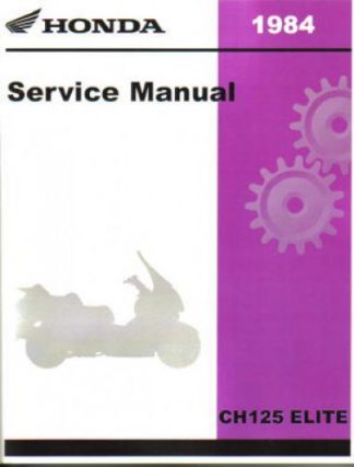 Official 1984 Honda CH125 Factory Service Manual