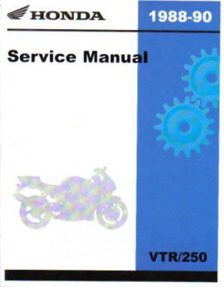 Official 1988-1990 Honda VTR250 Interceptor Factory Service Manual