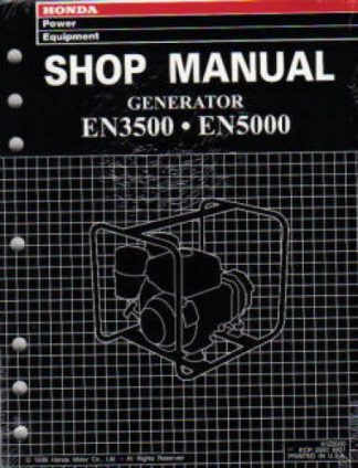 Official Honda EN3500 And EN5000 Generator Shop Manual