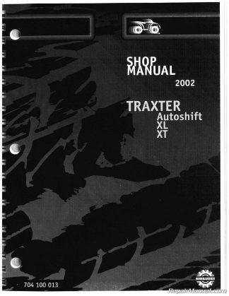 2002 Bombardier Traxter Service Manual