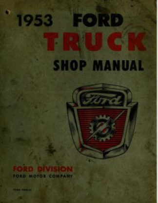 Used 1953 Ford Truck Shop Manual